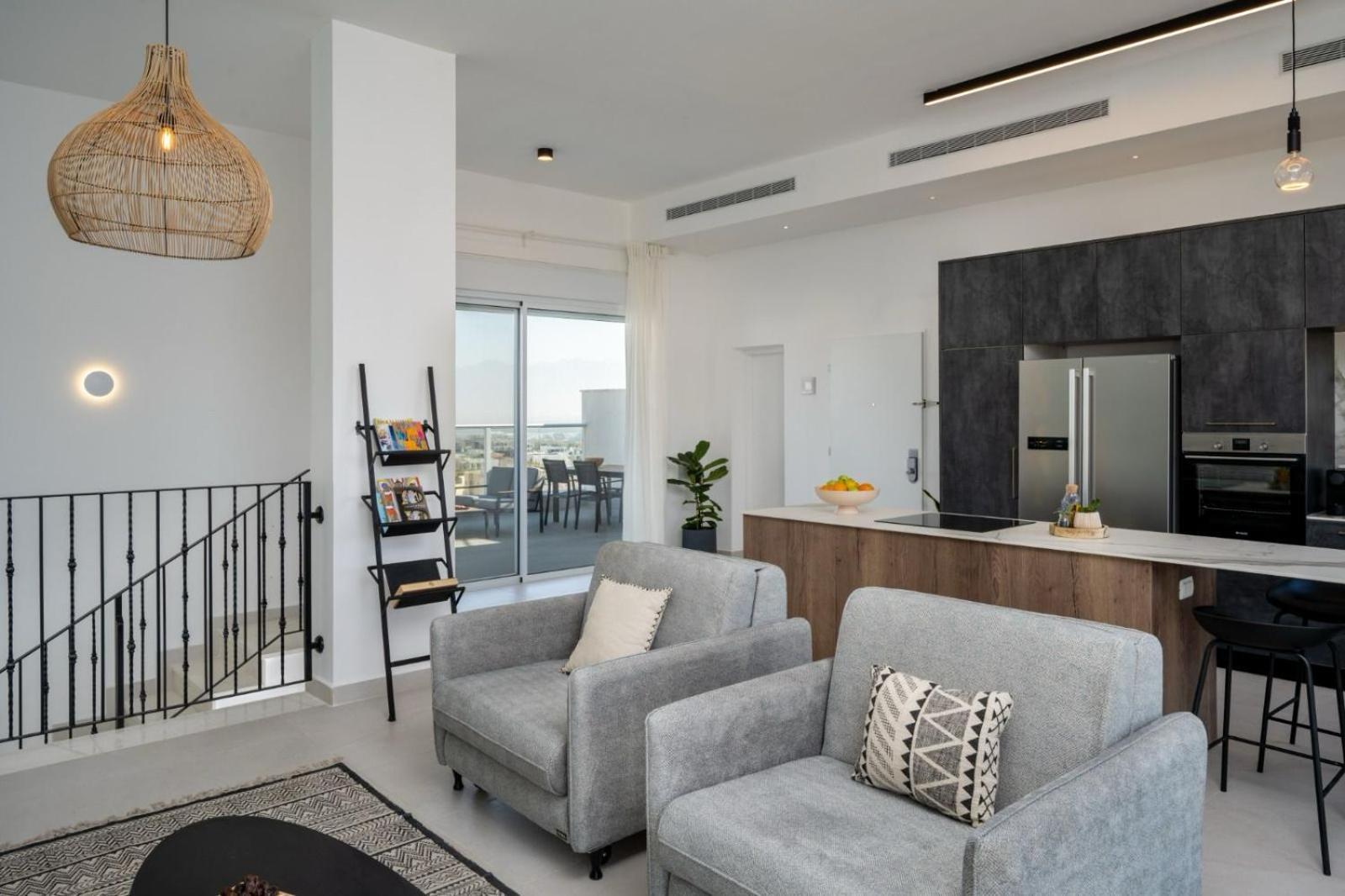 Apartmán Mountain And Sea View - Penthouse With Private Pool Ejlat Exteriér fotografie