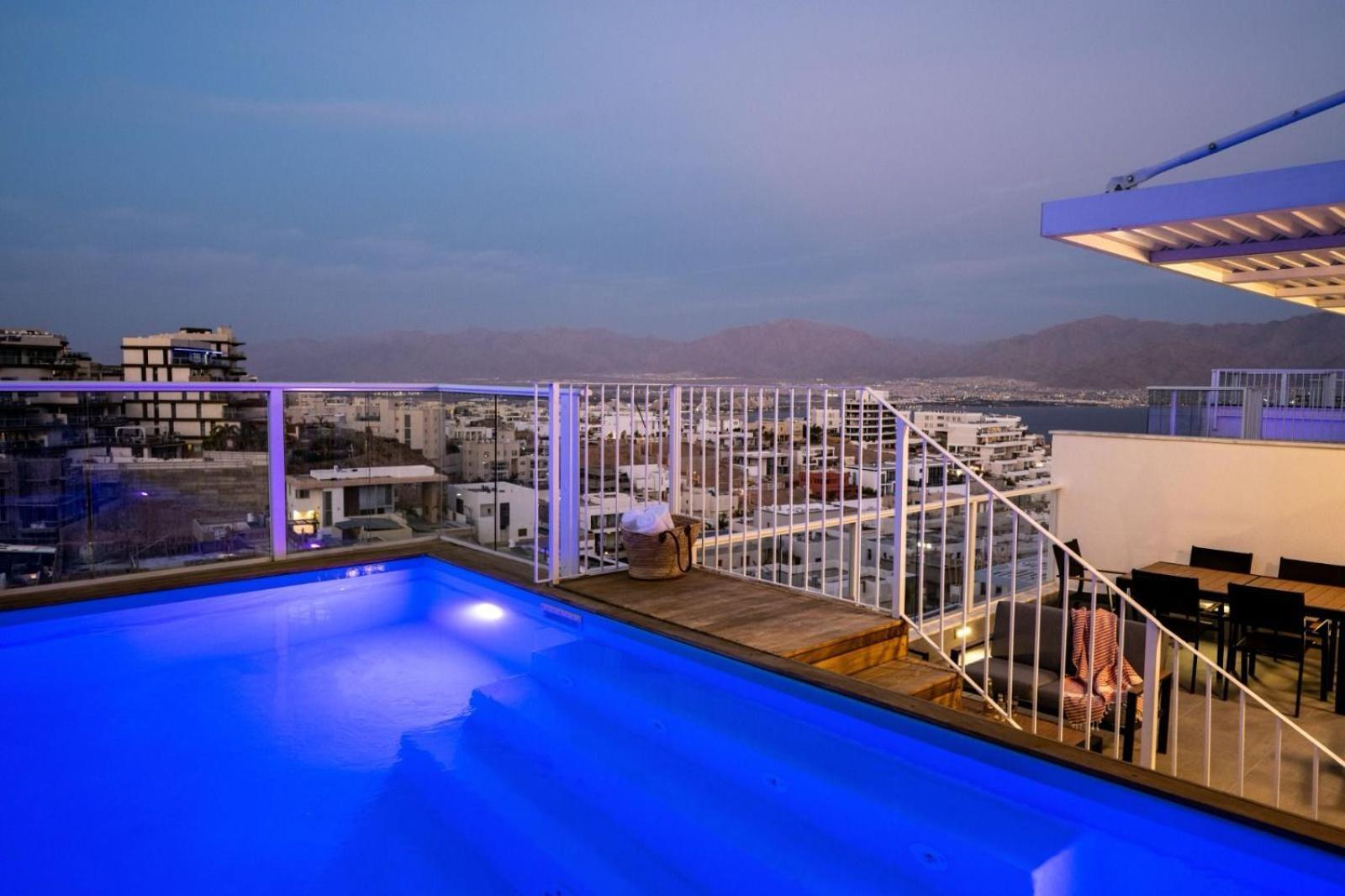 Apartmán Mountain And Sea View - Penthouse With Private Pool Ejlat Exteriér fotografie